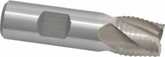 Interstate - 3/4" Diam, Coarse Pitch, 3/4" LOC, 4 Flute Cobalt Roughing Square End Mill - Uncoated, 3" OAL, 3/4" Shank Diam, Single End - Benchmark Tooling