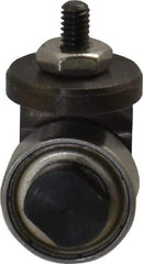 SPI - #4-48, 1/2" Ball Diam, Steel Roller Contact Point - 1/2" Contact Point Length, Use with Dial Indicators - Benchmark Tooling