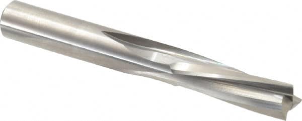 Onsrud - 3/8" Cutting Diam x 1-1/8" Length of Cut, 3 Flute, Downcut Spiral Router Bit - Uncoated, Right Hand Cut, Solid Carbide, 3" OAL x 3/8" Shank Diam, Three Edge, 10° Helix Angle - Benchmark Tooling