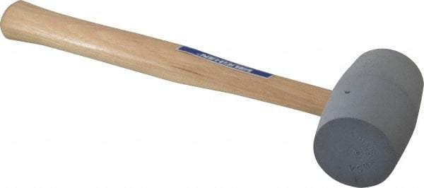 Vaughan Bushnell - 1-1/4 Lb Head Rubber Mallet - 10-5/8" OAL, Wood Handle - Benchmark Tooling