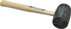 Vaughan Bushnell - 1-1/4 Lb Head Rubber Mallet - 10-5/8" OAL, Wood Handle - Benchmark Tooling