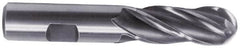 Hertel - 11mm Diam, 1" LOC, 4 Flute Cobalt Ball End Mill - Uncoated, Single End, 2-11/16" OAL, 3/8" Shank Diam - Benchmark Tooling