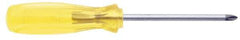 Urrea - #2, 12" OAL, Standard Phillips Screwdriver - 8" Handle Length, Round Shank, Acetate Handle - Benchmark Tooling