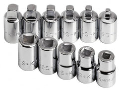 SK - 11 Piece 3/8" Drive Socket Set - 4 Points, 3/16" to 3/8" Range, Inch Measurement Standard - Benchmark Tooling