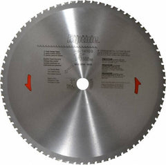 Porter-Cable - 14" Diam, 1" Arbor Hole Diam, 72 Tooth Wet & Dry Cut Saw Blade - Carbide-Tipped, Cutoff Action, Standard Round Arbor - Benchmark Tooling