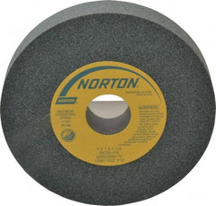 Norton - 6" Diam x 1-1/4" Hole x 1" Thick, I Hardness, 80 Grit Surface Grinding Wheel - Silicon Carbide, Type 1, Medium Grade, 4,140 Max RPM, Vitrified Bond, No Recess - Benchmark Tooling