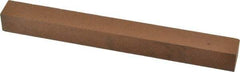 Norton - 6" Long x 5/8" Wide x 5/8" Thick, Aluminum Oxide Sharpening Stone - Square, Medium Grade - Benchmark Tooling