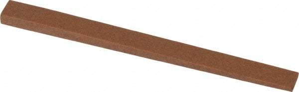 Norton - 4" Long x 5/16" Wide x 1/8" Thick, Aluminum Oxide Sharpening Stone - Taper, Medium Grade - Benchmark Tooling