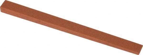 Norton - 4" Long x 5/16" Wide x 5/16" Thick, Aluminum Oxide Sharpening Stone - Taper, Fine Grade - Benchmark Tooling