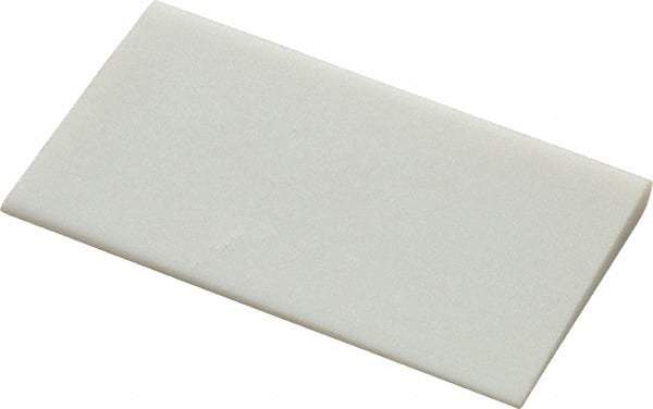 Norton - 3" Long x 1-3/4" Diam x 1/4" Thick, Novaculite Sharpening Stone - Round Edge Slip, Ultra Fine Grade - Benchmark Tooling