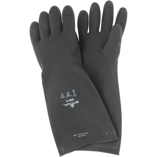 SHOWA - 40 mil Thick, Chemical Resistant Gloves - SZ 11 18" MP 1/PR LATEX RUBBER GLOVES - Benchmark Tooling