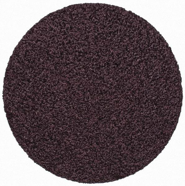 3M - 2" Diam, 50 Grit Aluminum Oxide Adhesive PSA Disc - Coarse Grade, X Weighted Cloth Backing, For Bench Top Motors, Disc Sanders, Random Orbital Sanders - Benchmark Tooling