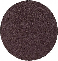 3M - 2" Diam, 60 Grit Aluminum Oxide Adhesive PSA Disc - Medium Grade, X Weighted Cloth Backing, For Bench Top Motors, Disc Sanders, Random Orbital Sanders - Benchmark Tooling