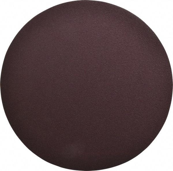 3M - 8" Diam, 80 Grit Aluminum Oxide Adhesive PSA Disc - Medium Grade, X Weighted Cloth Backing, For Bench Top Motors, Random Orbital Sanders - Benchmark Tooling