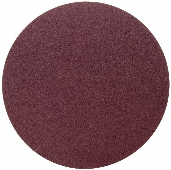 3M - 20" Diam, 60 Grit Aluminum Oxide Adhesive PSA Disc - Medium Grade, X Weighted Cloth Backing, For Bench Top Motors, Random Orbital Sanders - Benchmark Tooling