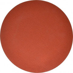 3M - 12" Diam, 50 Grit Ceramic Adhesive PSA Disc - Coarse Grade, Orange, YF Weighted Backing, Flexible, Use with Bench Top Motors - Benchmark Tooling