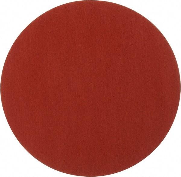 3M - 12" Diam, 60 Grit Ceramic Adhesive PSA Disc - Medium Grade, Orange, YF Weighted Backing, Flexible, Use with Bench Top Motors - Benchmark Tooling