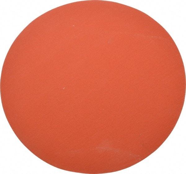 3M - 12" Diam, 80 Grit Ceramic Adhesive PSA Disc - Medium Grade, Orange, YF Weighted Backing, Flexible, Use with Bench Top Motors - Benchmark Tooling