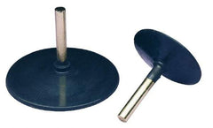 3M - 1/2" Diam Adhesive/PSA Disc Backing Pad - 1/4" Shank Diam, Medium Density, 20,000 RPM - Benchmark Tooling