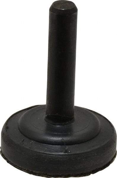 3M - 1" Diam Adhesive/PSA Disc Backing Pad - 1/4" Shank Diam, Medium Density, 20,000 RPM - Benchmark Tooling