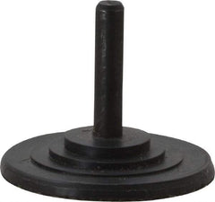 3M - 2" Diam Adhesive/PSA Disc Backing Pad - 1/4" Shank Diam, Medium Density, 15,000 RPM - Benchmark Tooling