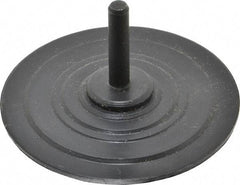 3M - 3" Diam Adhesive/PSA Disc Backing Pad - 1/4" Shank Diam, Medium Density, 10,000 RPM - Benchmark Tooling