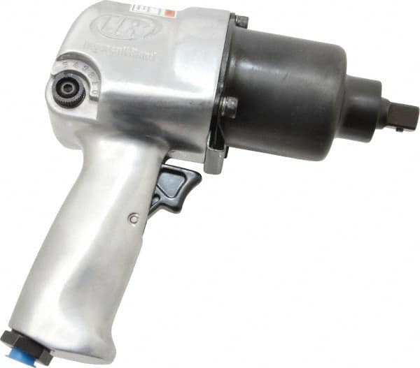 Ingersoll-Rand - 1/2" Drive, 7,750 RPM, 450 Ft/Lb Torque Impact Wrench - Pistol Grip Handle, 1,300 IPM, 26 CFM, 1/4" NPT Inlet - Benchmark Tooling