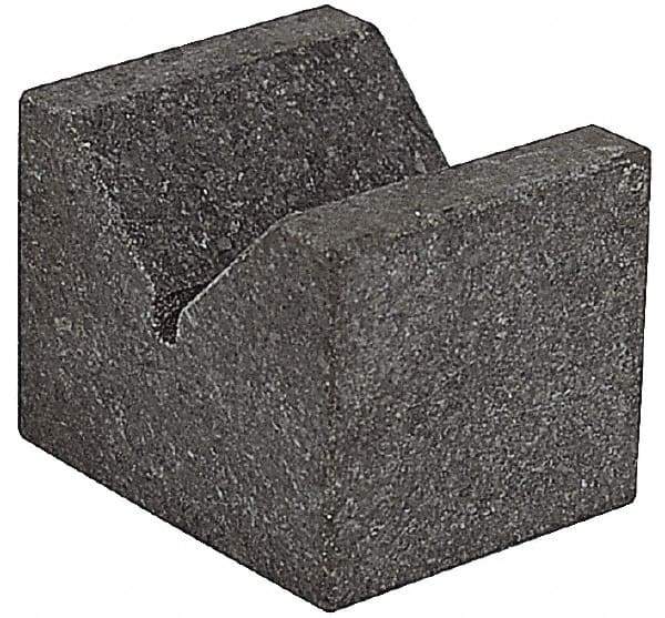 SPI - 90° Angle, Black Granite V-Block - 6" Long x 6" Wide x 6" High, Sold as Matched Pair - Benchmark Tooling