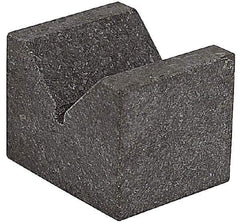 SPI - 90° Angle, Black Granite V-Block - 3" Long x 3" Wide x 3" High, Sold as Matched Pair - Benchmark Tooling