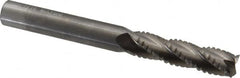 M.A. Ford - 7/16" Diam, 1-3/4" LOC, 4 Flute Solid Carbide Roughing & Finishing Square End Mill - Uncoated, 4" OAL, 7/16" Shank Diam, Straight Shank, 30° Helix, Centercutting, Extra Long Length - Benchmark Tooling