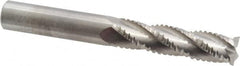 M.A. Ford - 1/2" Diam, 2" LOC, 4 Flute Solid Carbide Roughing & Finishing Square End Mill - Uncoated, 4" OAL, 1/2" Shank Diam, Straight Shank, 30° Helix, Centercutting, Extra Long Length - Benchmark Tooling