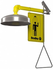 Bradley - Plumbed Drench Showers Mount: Horizontal Shower Head Material: Plastic with Stainless Steel - Benchmark Tooling