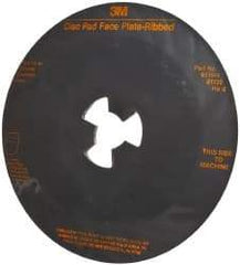 3M - 9" Max Diam, Abrasive Disc Face Plate - 6,500 RPM - Benchmark Tooling