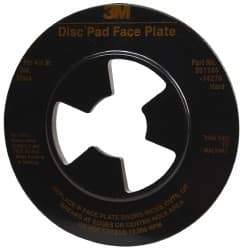 3M - 4-1/2" Max Diam, Abrasive Disc Face Plate - 5/8-11, 12,000 RPM - Benchmark Tooling