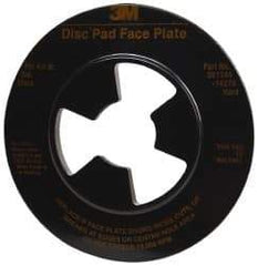 3M - 4-1/2" Max Diam, Abrasive Disc Face Plate - 5/8-11, 12,000 RPM - Benchmark Tooling