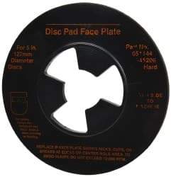 3M - 5" Max Diam, Abrasive Disc Face Plate - 5/8-11, 9,500 RPM - Benchmark Tooling