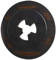 3M - 7" Max Diam, Abrasive Disc Face Plate - 5/8-11, 7,000 RPM - Benchmark Tooling