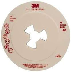 3M - 7" Max Diam, Abrasive Disc Face Plate - 5/8-11, 7,000 RPM - Benchmark Tooling
