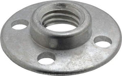3M - 3/8" Max Diam, Abrasive Disc Retainer Nut - 5/8-11 Female, 3/8" Long - Benchmark Tooling