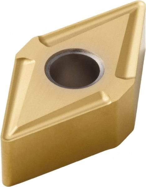 Seco - DNMG442 MR3 Grade CP500 Carbide Turning Insert - TiAlN/TiN Finish, 55° Diamond, 1/2" Inscr Circle, 1/4" Thick, 1/32" Corner Radius - Benchmark Tooling