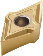 Seco - DNMP442 MF1 Grade TS2000 Carbide Turning Insert - TiAlN/TiN Finish, 55° Diamond, 1/2" Inscr Circle, 1/4" Thick, 1/32" Corner Radius - Benchmark Tooling