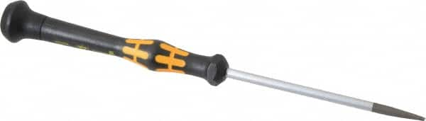 Wera - Electronic/Electrostatic Slotted Screwdriver - Round Shank, Ergonomic Handle - Benchmark Tooling