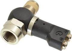 Norgren - 5/32" Tube x 1/4" NPTF Pressure Sensor Fitting Valve - 0 to 145 psi & Brass Material - Benchmark Tooling