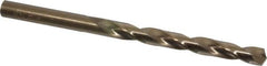 Triumph Twist Drill - 9/32" 135° Cobalt Jobber Drill - Oxide/Gold Finish, Right Hand Cut, Spiral Flute, Straight Shank, 4-1/4" OAL, Split Point - Benchmark Tooling