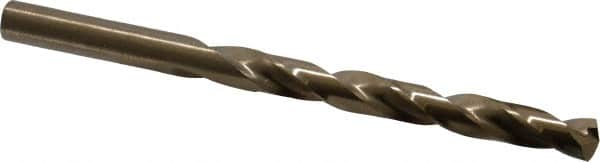 Triumph Twist Drill - 5/16" 135° Cobalt Jobber Drill - Oxide/Gold Finish, Right Hand Cut, Spiral Flute, Straight Shank, 4-1/2" OAL, Split Point - Benchmark Tooling