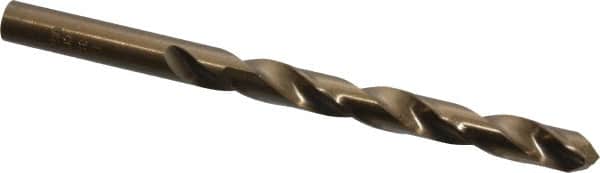 Triumph Twist Drill - 11/32" 135° Cobalt Jobber Drill - Oxide/Gold Finish, Right Hand Cut, Spiral Flute, Straight Shank, 4-3/4" OAL, Split Point - Benchmark Tooling