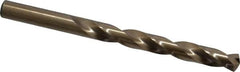 Triumph Twist Drill - 27/64" 135° Cobalt Jobber Drill - Oxide/Gold Finish, Right Hand Cut, Spiral Flute, Straight Shank, 5-3/8" OAL, Split Point - Benchmark Tooling