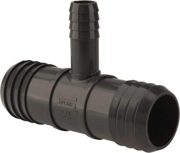 Value Collection - 1-1/4 x 1-1/4 x 1/2" Barb, Multiple Barbed Tube Reducing Tee - PVC, Male - Benchmark Tooling