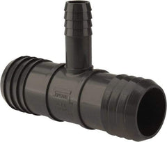 Value Collection - 1-1/4 x 1-1/4 x 1/2" Barb, Multiple Barbed Tube Reducing Tee - PVC, Male - Benchmark Tooling