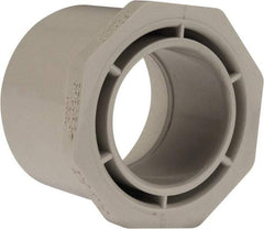 Value Collection - 2-1/2 x 1-1/2" PVC Plastic Pipe Bushing - Schedule 40, Spig x Slip End Connections - Benchmark Tooling
